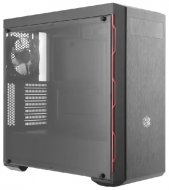 Cooler Master MasterBox MB600L w/ODD, 2xUSB3.0, 1x120Fan, w/o PSU, ATX, Black, w/Red Trims , 